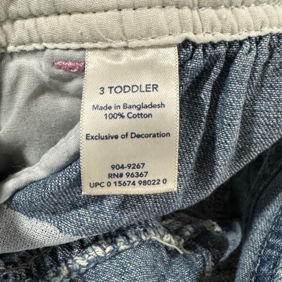 Vintage OskKosh B'Gosh Toddler Girl 3T Overall Dress 100% Cotton - Picture 4 of 6